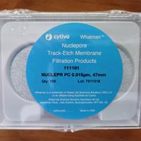 Cytiva 15nm孔径聚碳酸酯WHATMAN径迹蚀刻膜0.015um 110601 111101