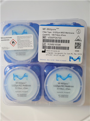 Millipore密理博25nm纳米滤膜0.025um滤膜VSWP04700 VSWP02500