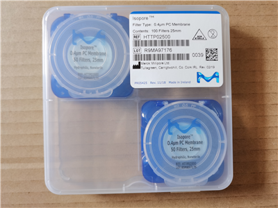 Millipore密理博0.4um径迹蚀刻聚碳酸酯PC过滤膜HTTP02500