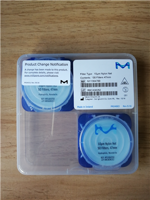 Millipore密理博10um尼龙网格滤膜