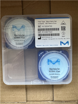 Merck默克Millipore密理博47mm 30um尼龙网格过滤膜NY3004700