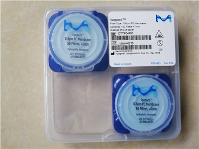 Millipore密理博47mm 0.6um聚碳酸酯PC过滤膜DTTP04700